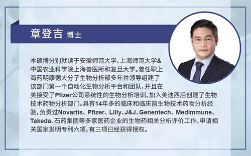 HJC黄金城平台生物技术药物分析部主任章登吉博士